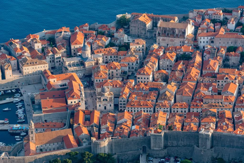 Stunning aerial capture of Dubrovnik's Old Town and majestic Adriatic Sea coastline