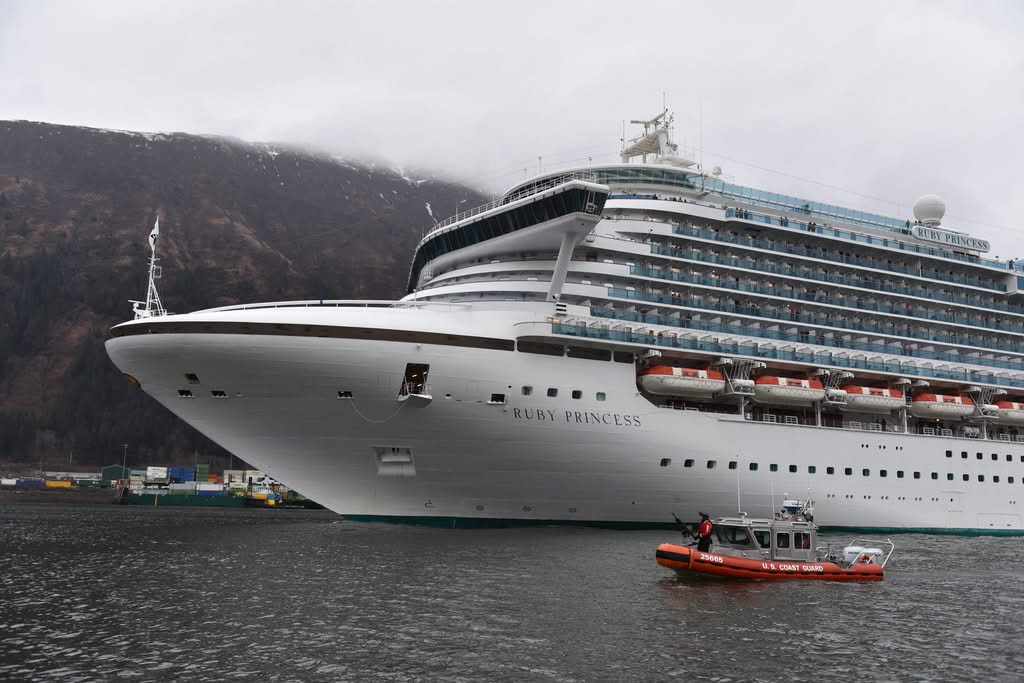 Princess cruise ship in Juneau, Alaska
